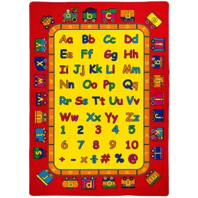 ABBEY Red 5' X 8' Area Rug