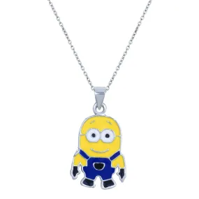 Blue and Yellow Enameled Cartoon Kids Pendant