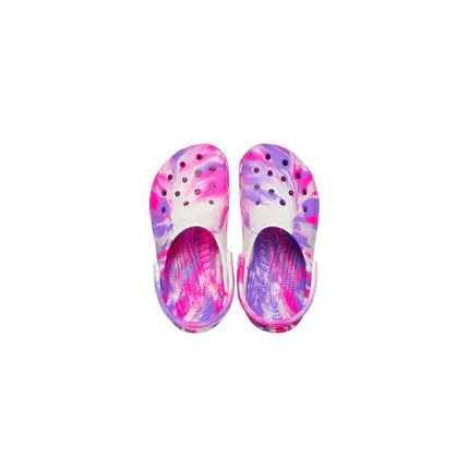 Crocs Classic Glow Marbled Clog (C11-J6) - Pink Crush/Multi