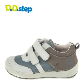 D.D. Step little kid boy shoes grey and brown size US 8.5-12
