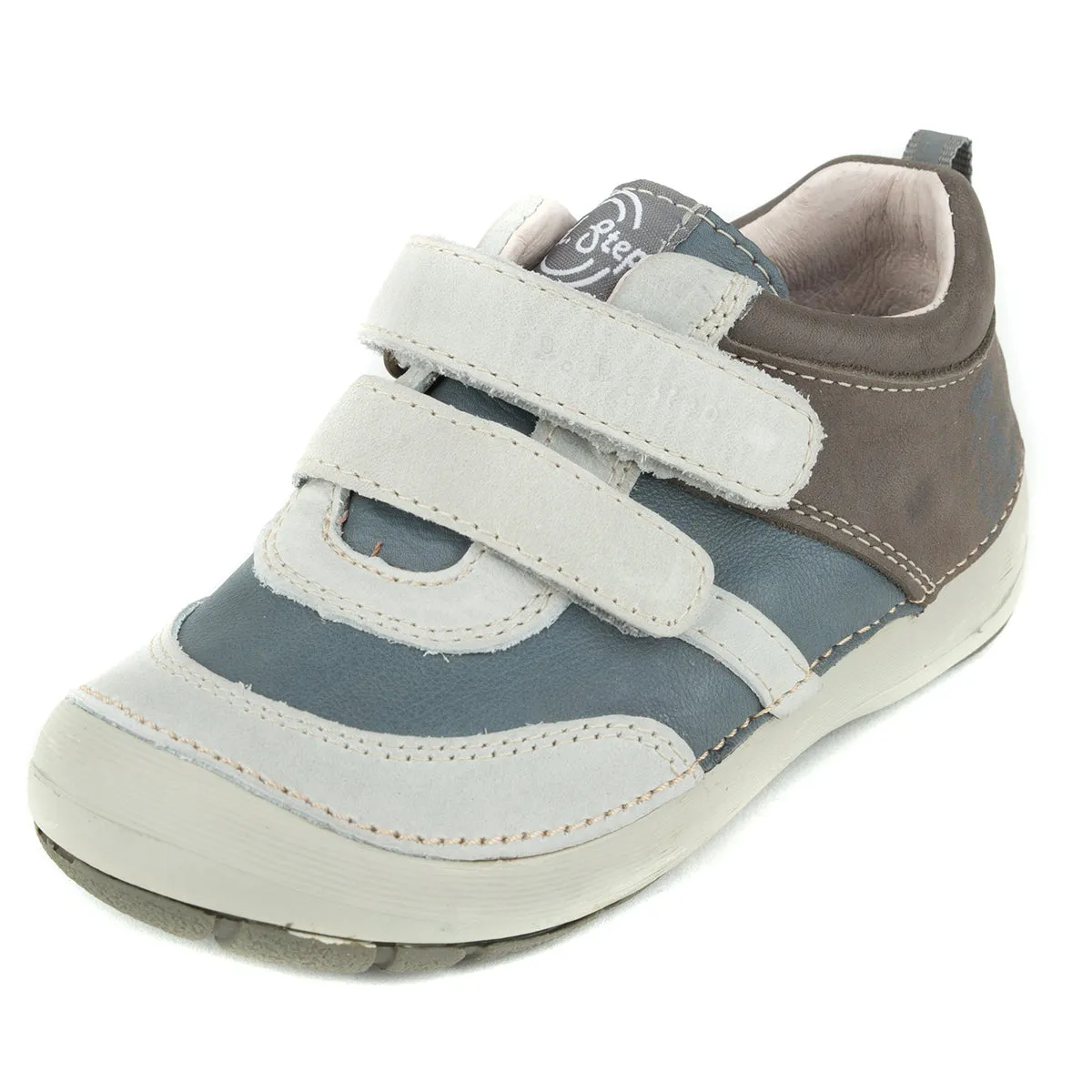 D.D. Step little kid boy shoes grey and brown size US 8.5-12