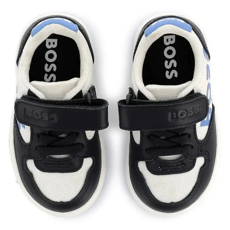 Hugo Boss Blue Combo Velcro Sneaker J52160