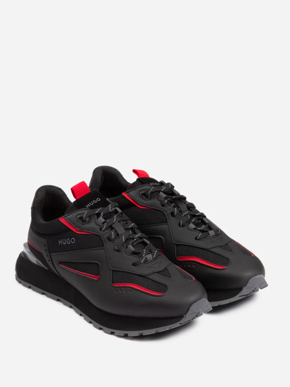 HUGO Cubite Runn Lace-up Trainers Black