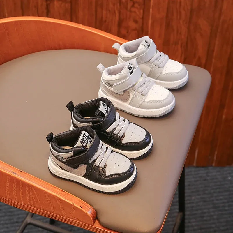 Kids Sneakers New Students Running Sports Shoes Boys Girls Mid-top