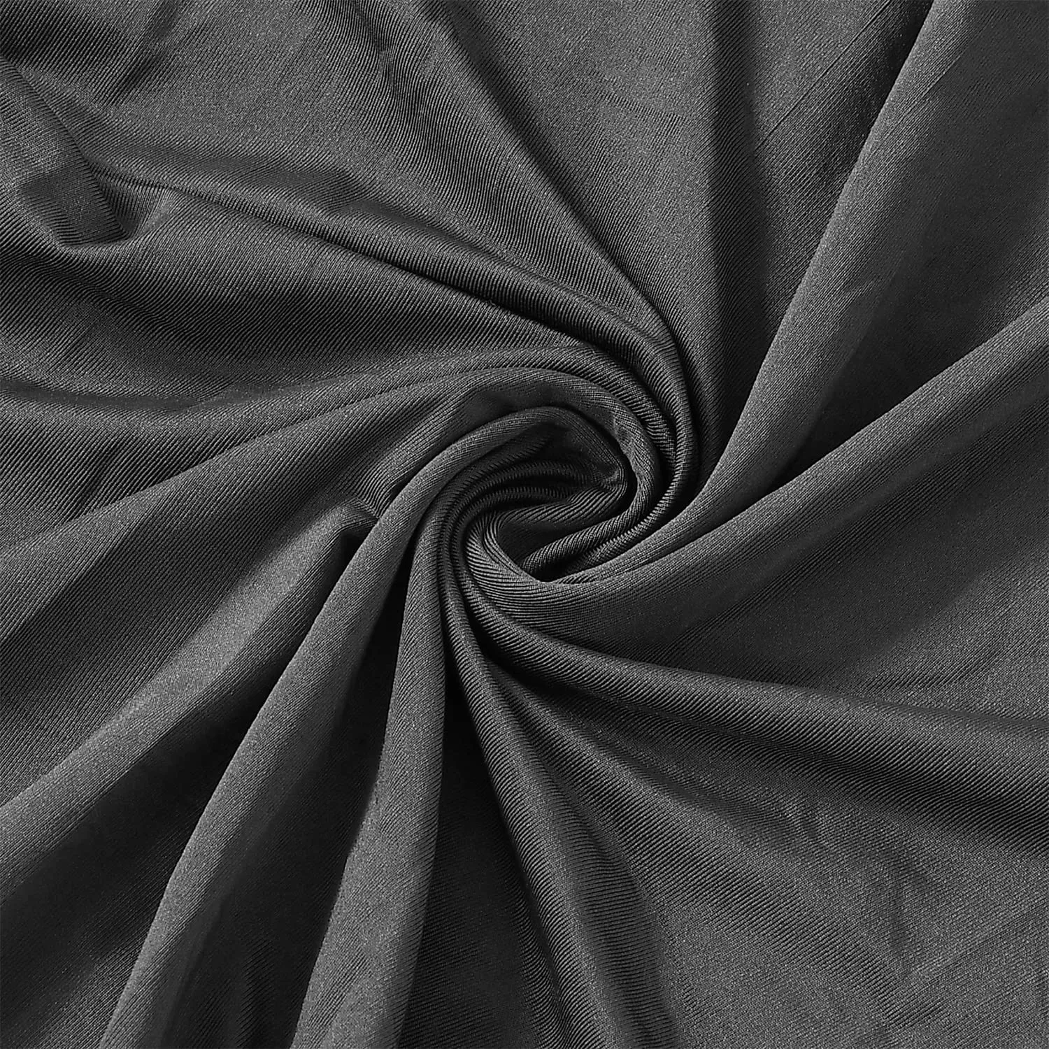 Kuber Industries Elastic Stretchable Polyster Chair Cover for Home, Office, Hotels, Wedding Banquet- Pack of 2 (Black)-50KM0969