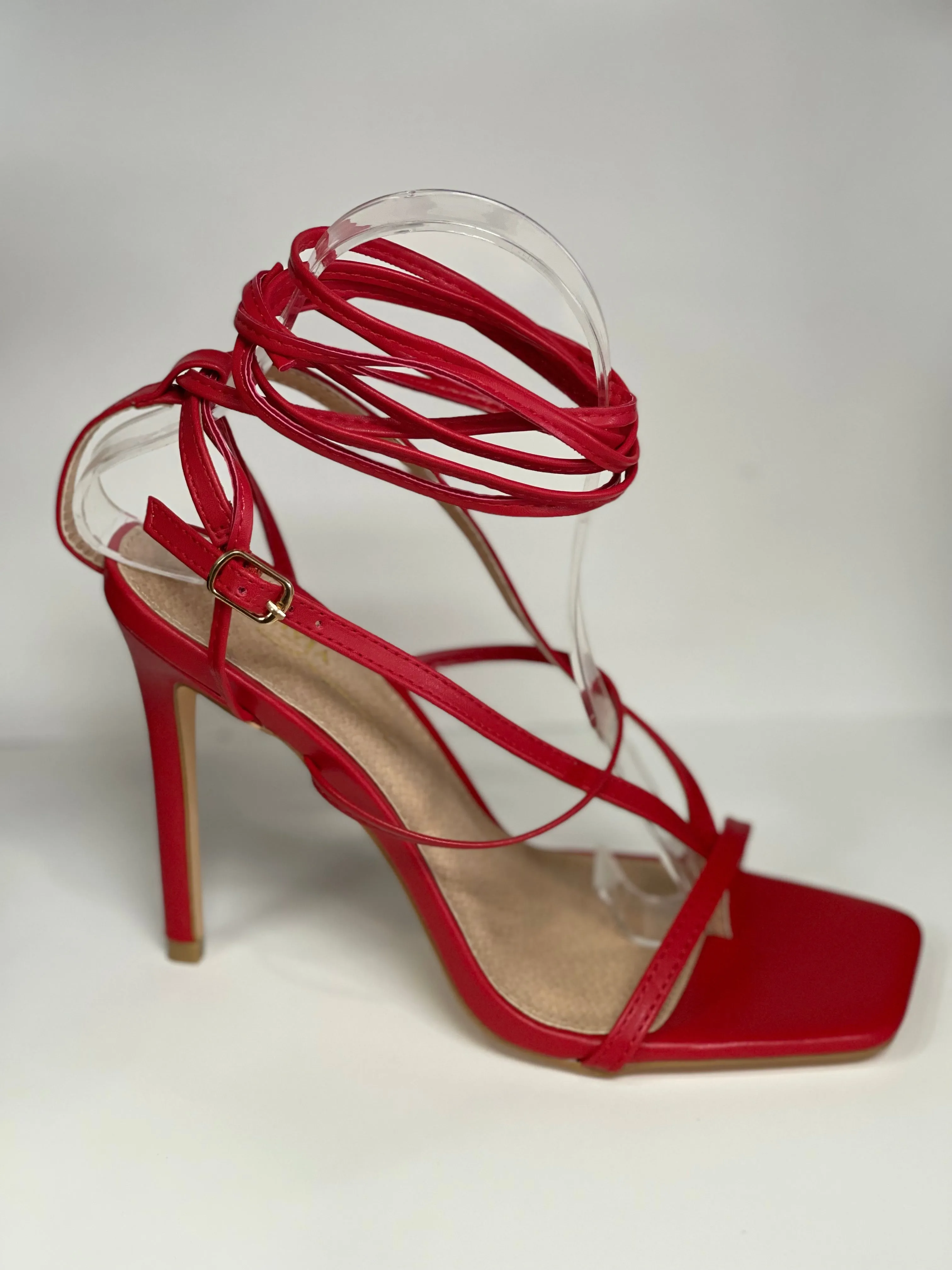 Leg wrap stiletto high heels tinder