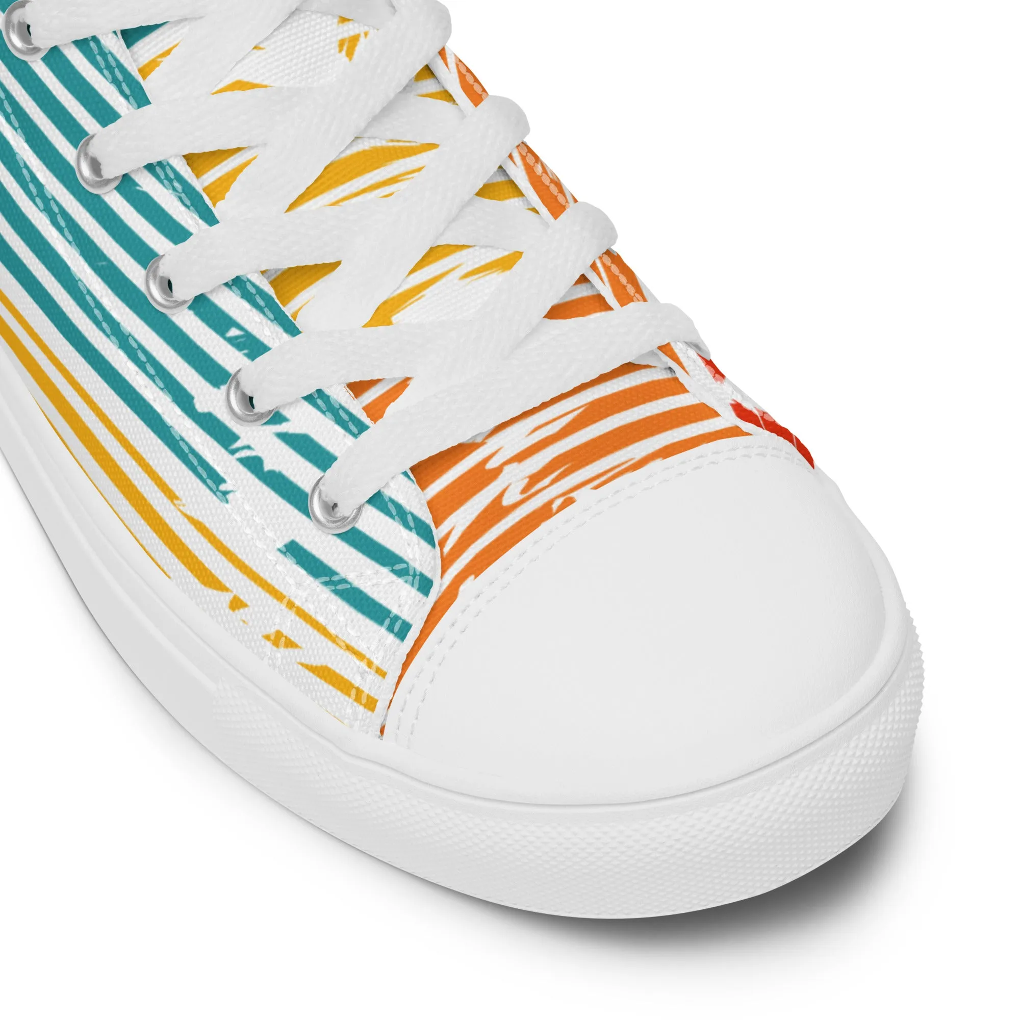 Lion of Judah – Revelations 5:5, Men’s high top canvas shoes