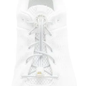 Lock Laces Solid No-Tie Shoelaces - Solid White