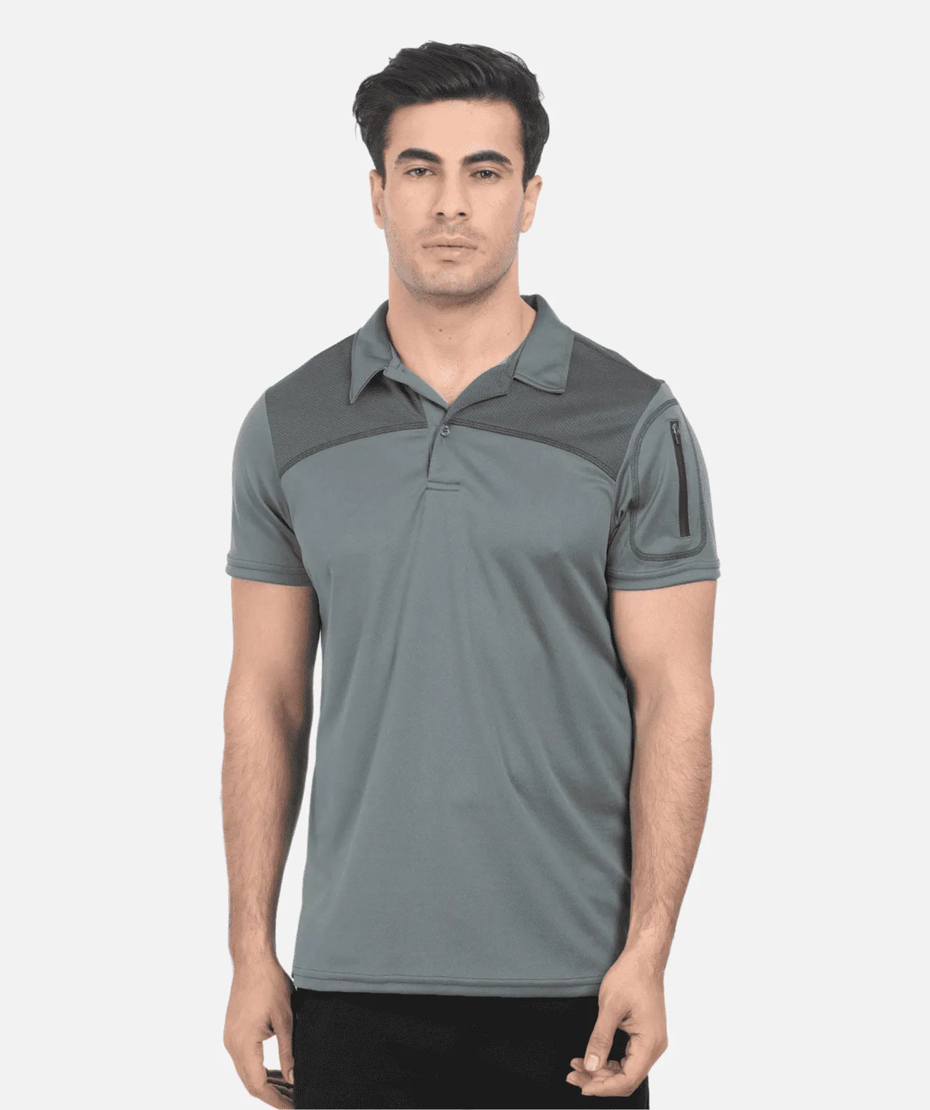 Men's T-Shirt with Collar | Dry-Mesh | Sleeve Pocket | Aero Flow TPK117