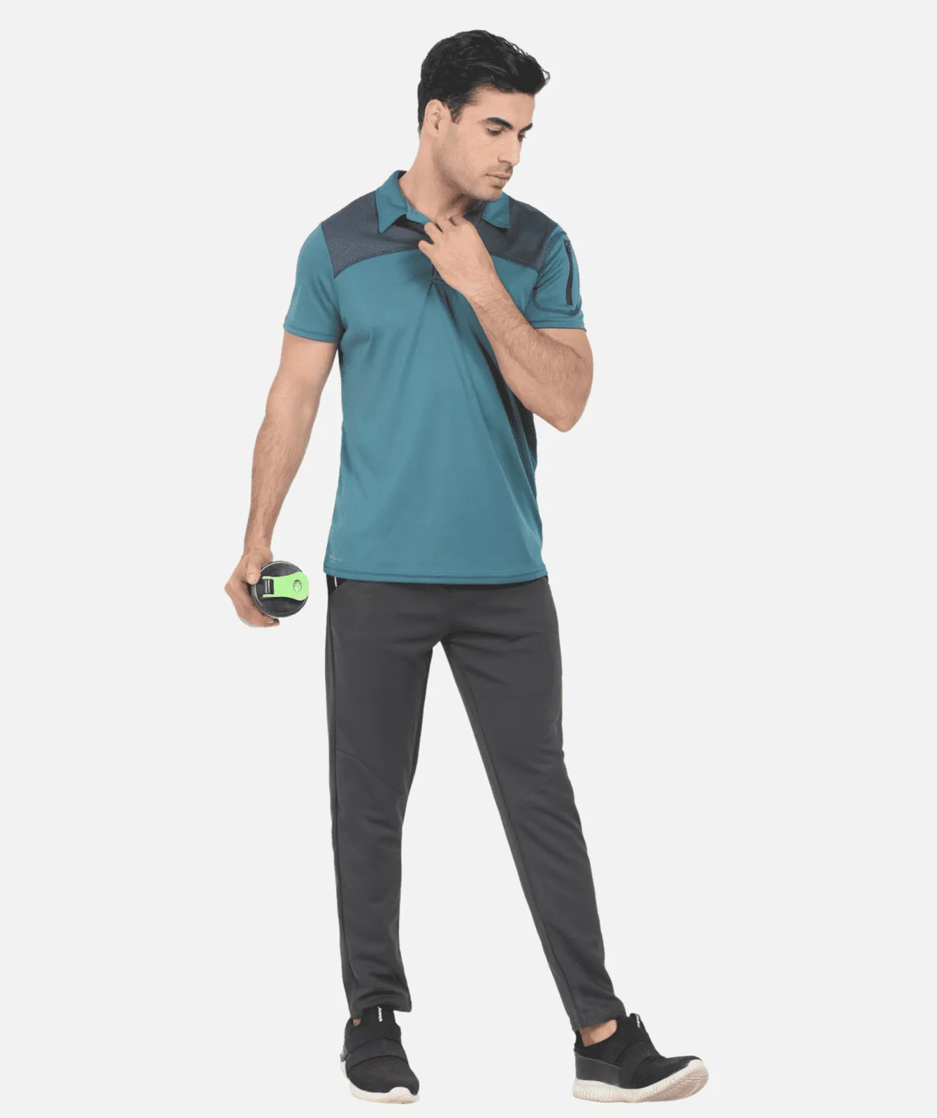 Men's T-Shirt with Collar | Dry-Mesh | Sleeve Pocket | Aero Flow TPK117