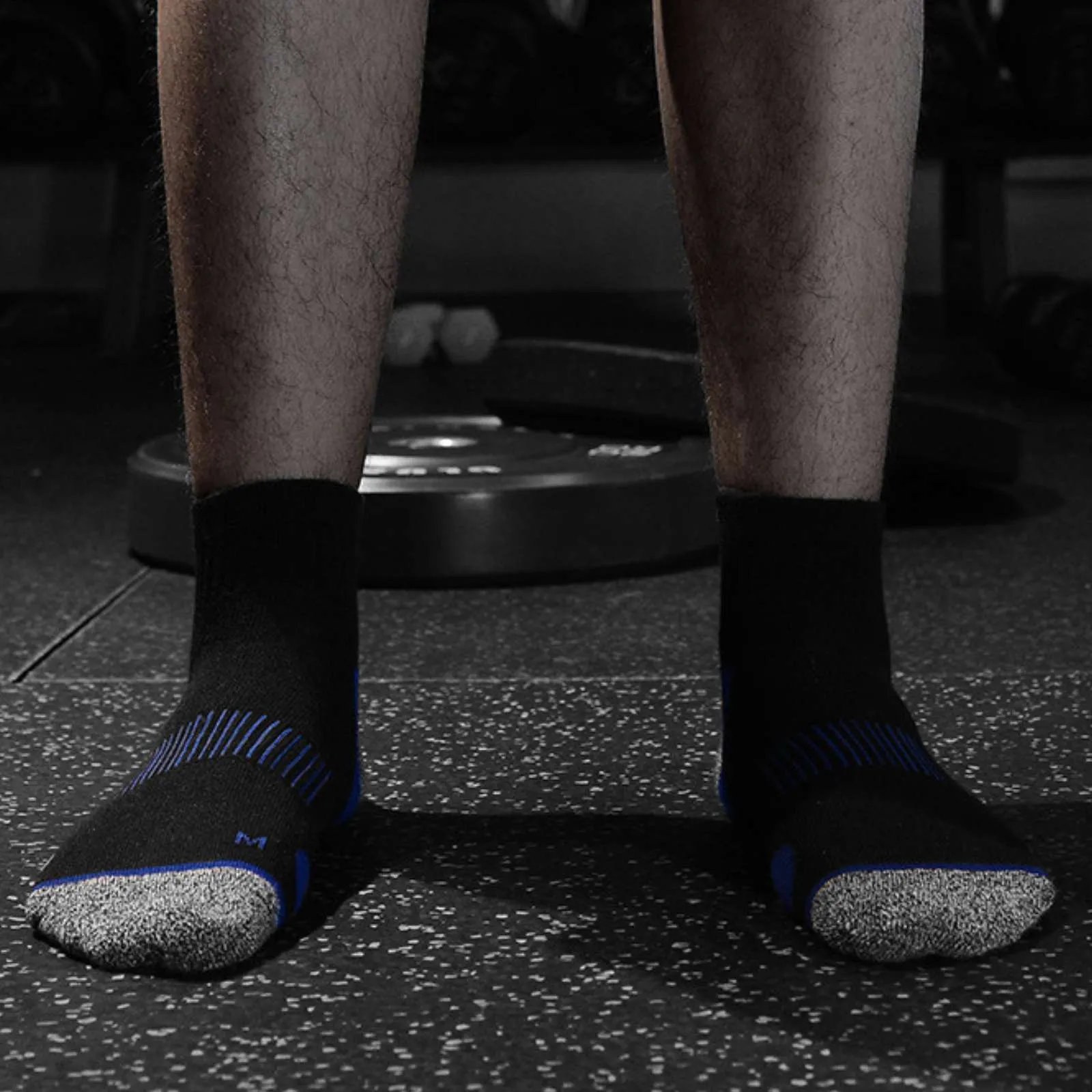 Pantsnsox 6 Pairs Anti-blister Ankle Athletic Half Cushioned Socks