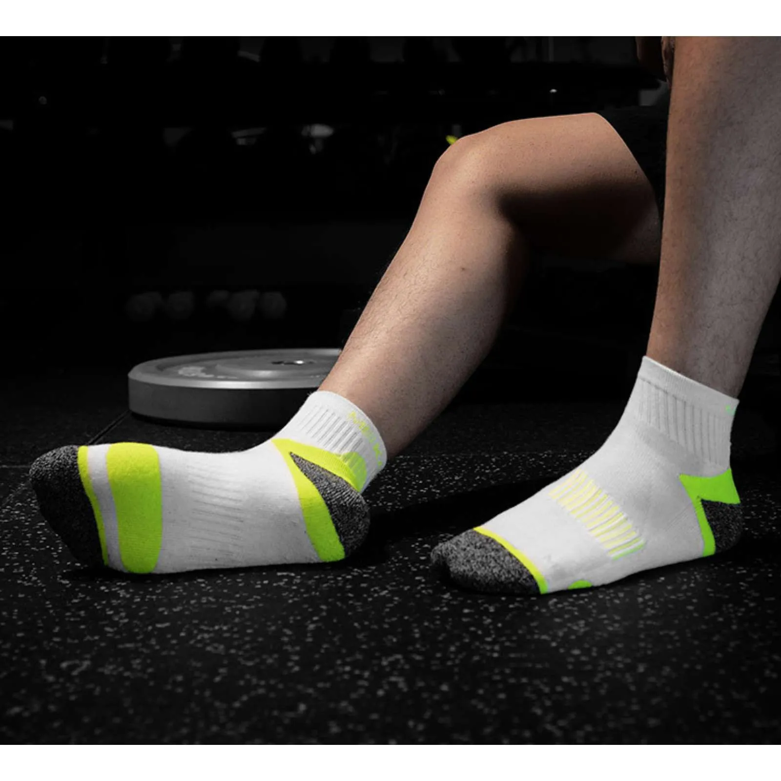 Pantsnsox 6 Pairs Anti-blister Ankle Athletic Half Cushioned Socks