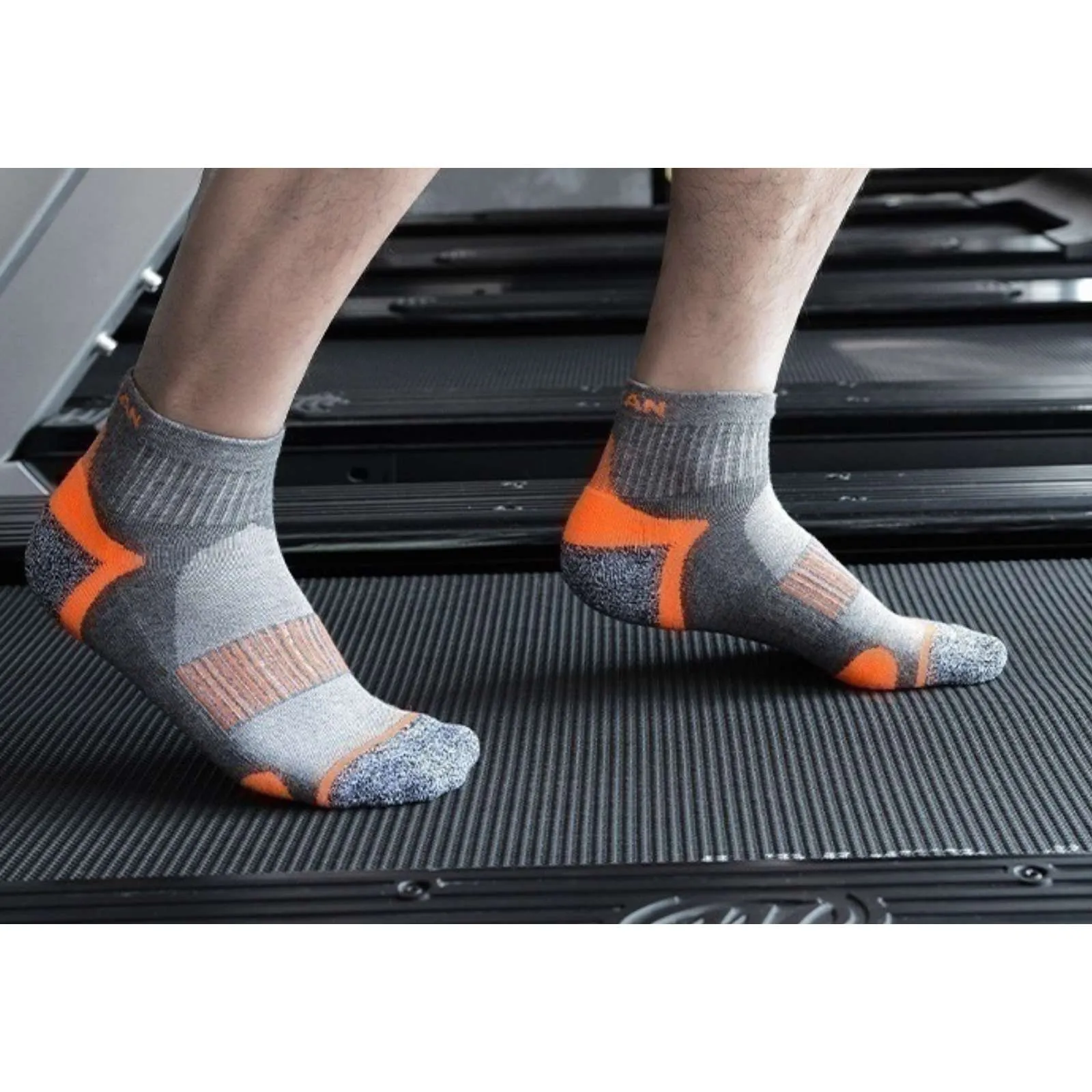 Pantsnsox 6 Pairs Anti-blister Ankle Athletic Half Cushioned Socks