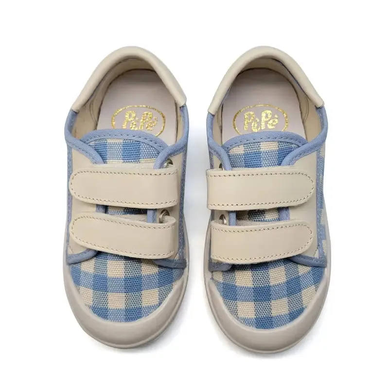 Pepe' Blue Picnic Velcro Sneaker 075