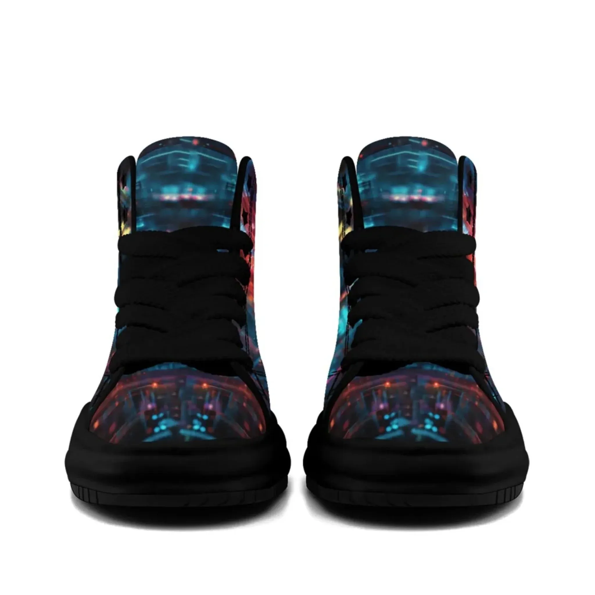 Personalized Trump Sneakers, Custom Canvas  High Top Shoes, Four Leaf Clover Decoration Unisex Shoes