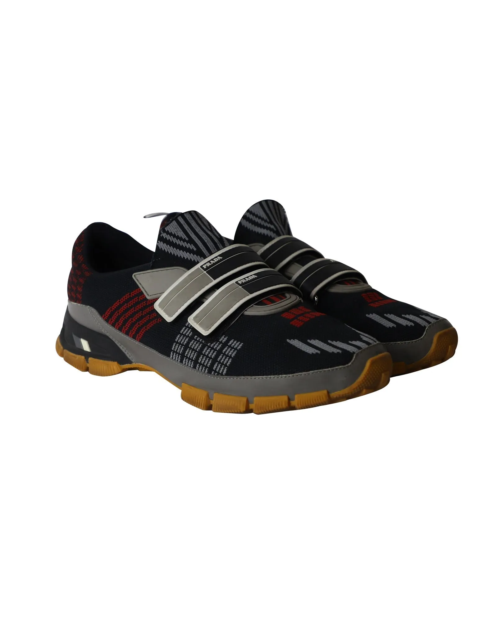 Prada Cross Section Sneakers in Multicolor Knit