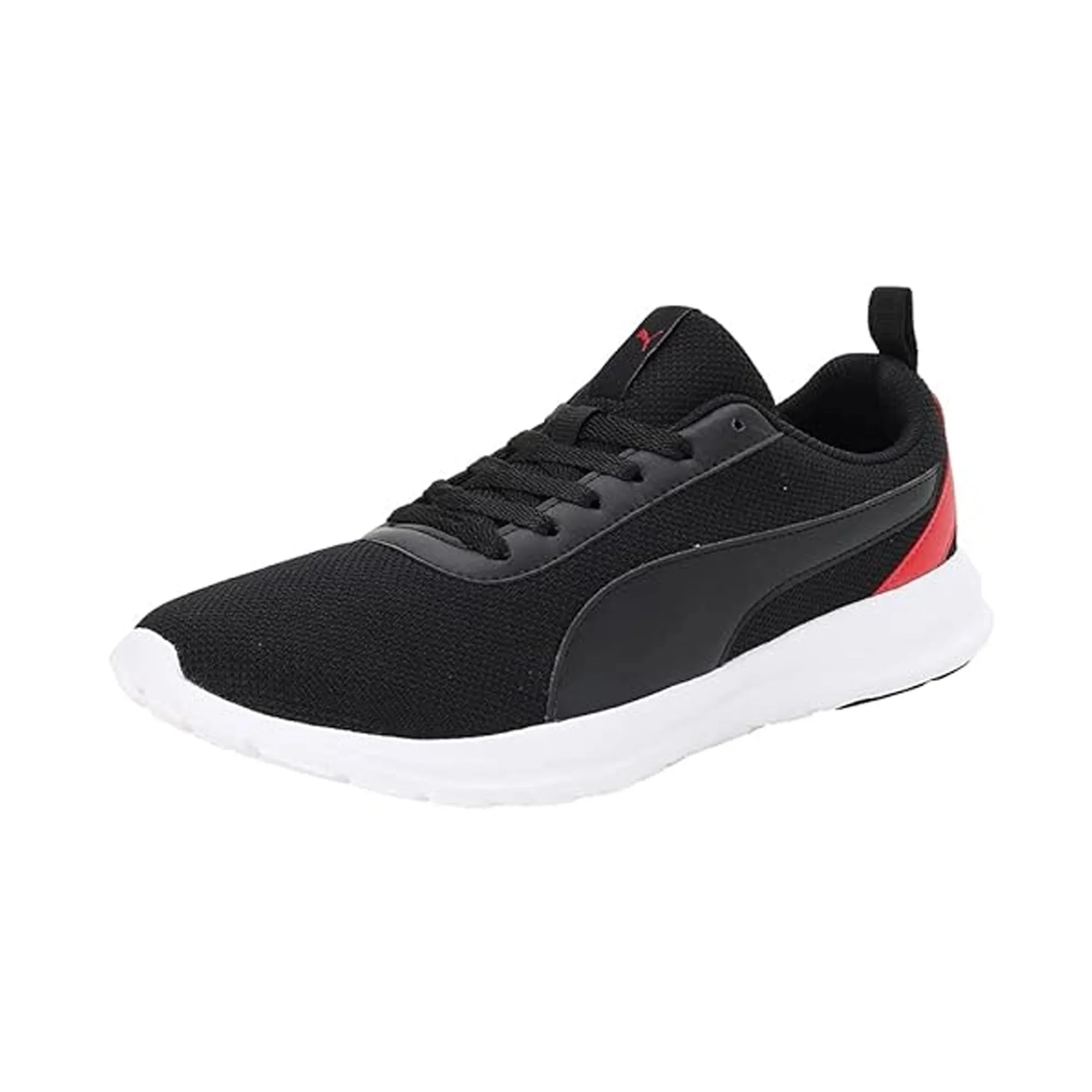 Puma Zelus Men's Sneaker (Black-High Risk Red-White) 39356201