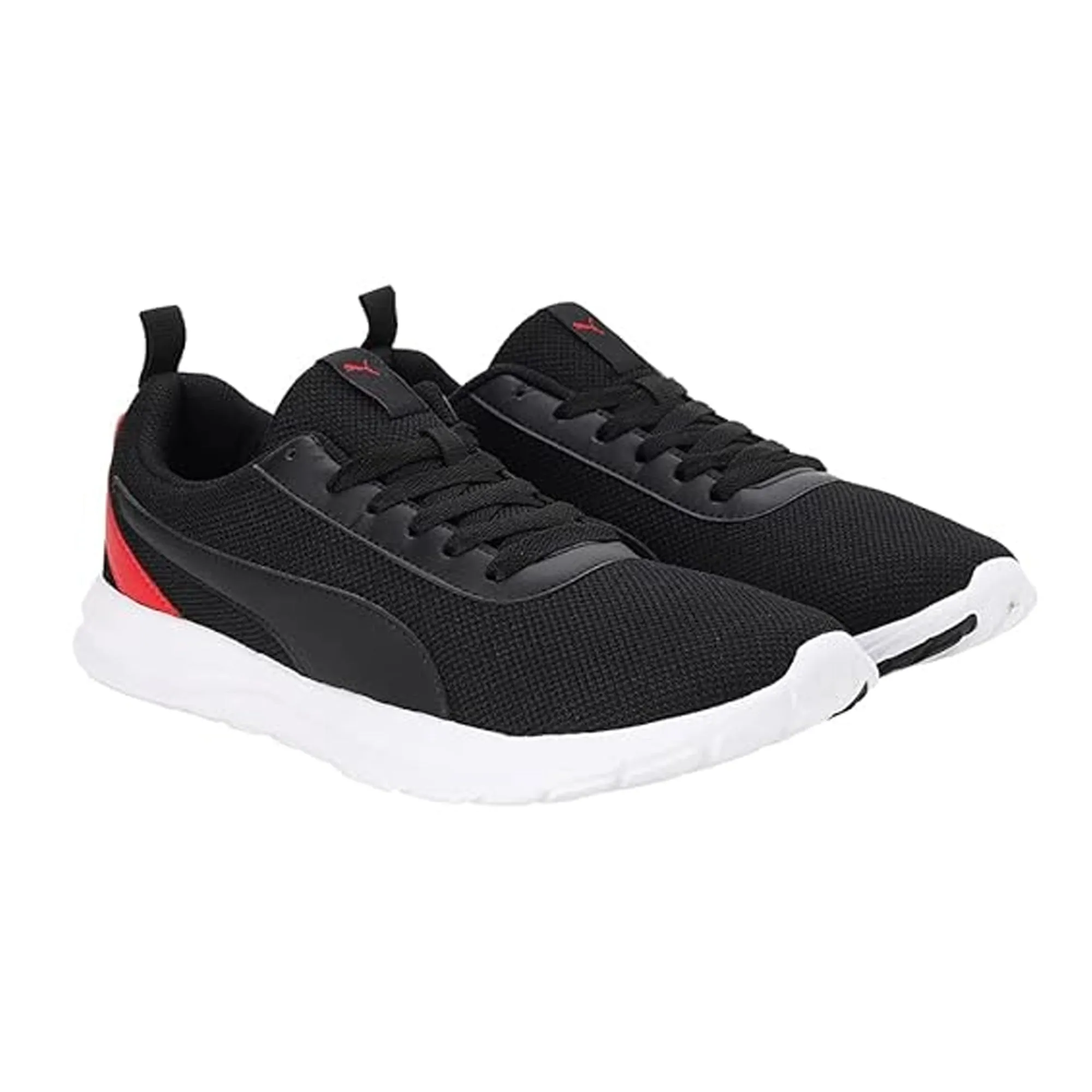 Puma Zelus Men's Sneaker (Black-High Risk Red-White) 39356201