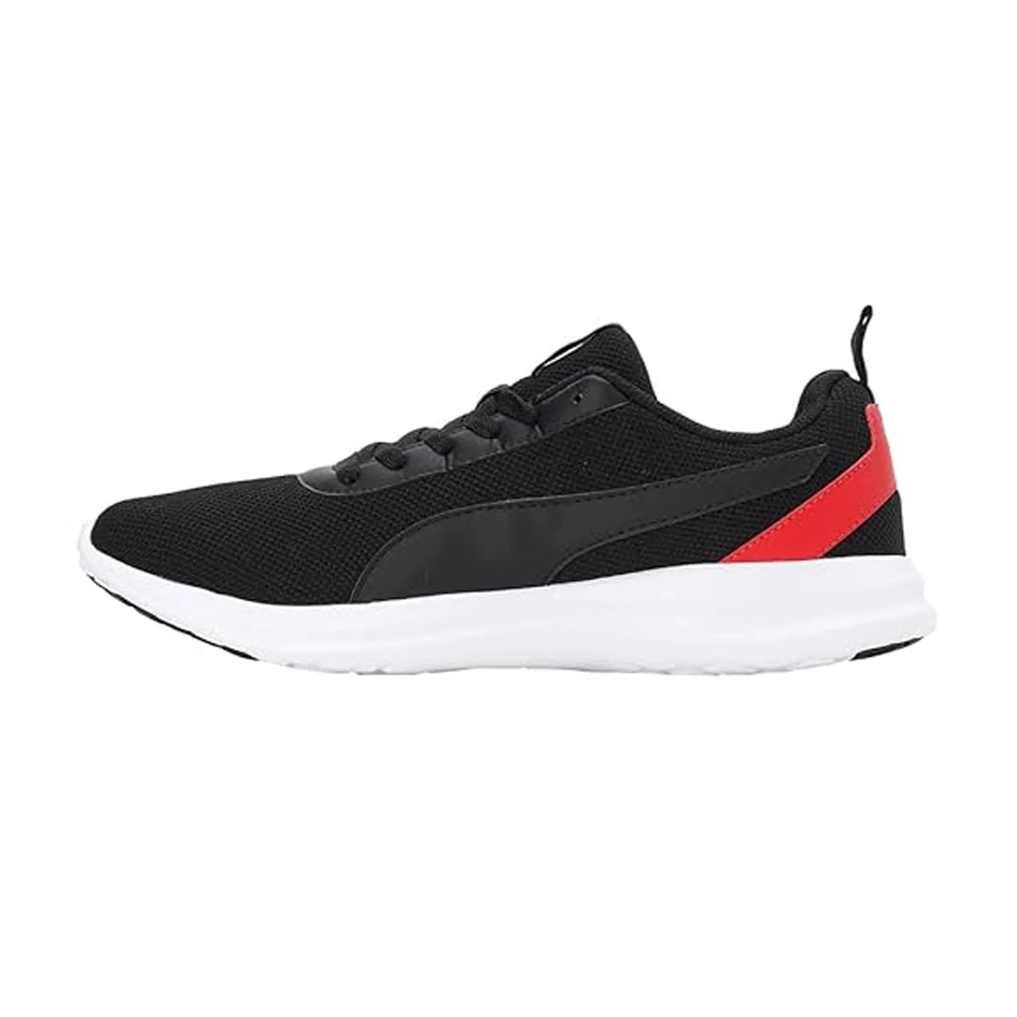 Puma Zelus Men's Sneaker (Black-High Risk Red-White) 39356201