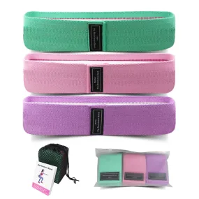 Resistance Bands Set - 3 Green-Pink-Purple