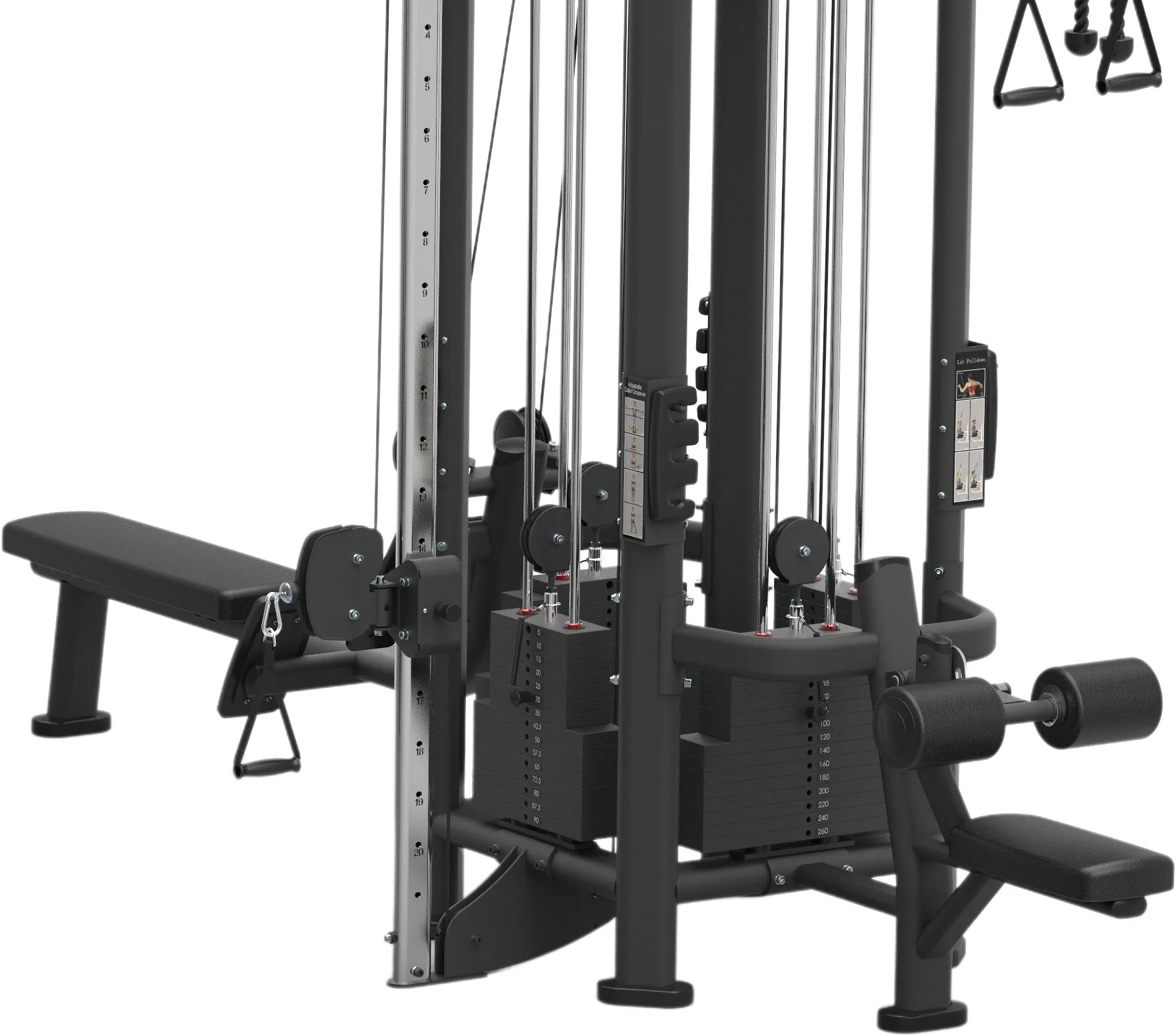 Sportgear MJ8 Multi Jungle with Dual Pulley Pulldown and Row