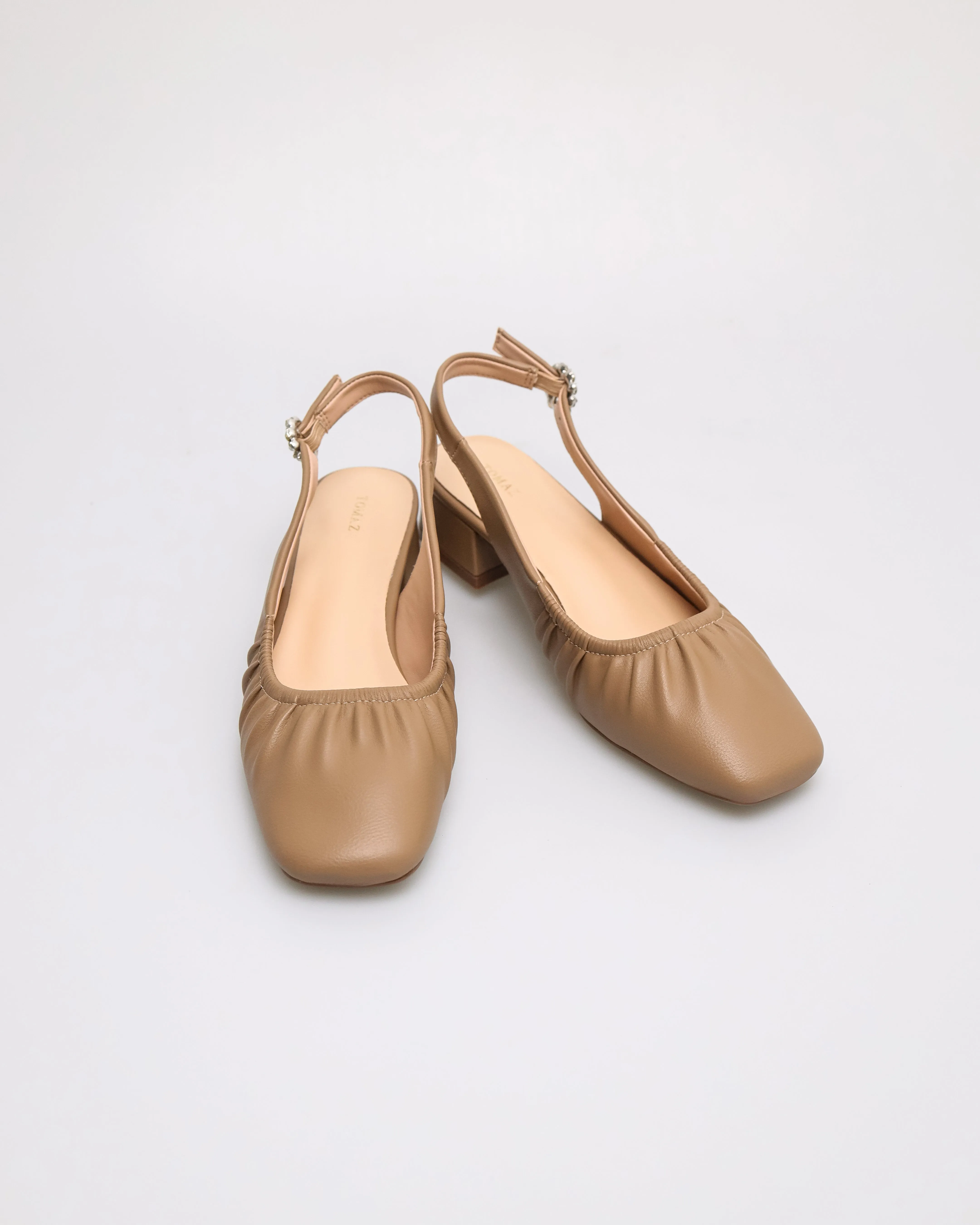 Tomaz NN542 Ladies Squared Ruched Heels
