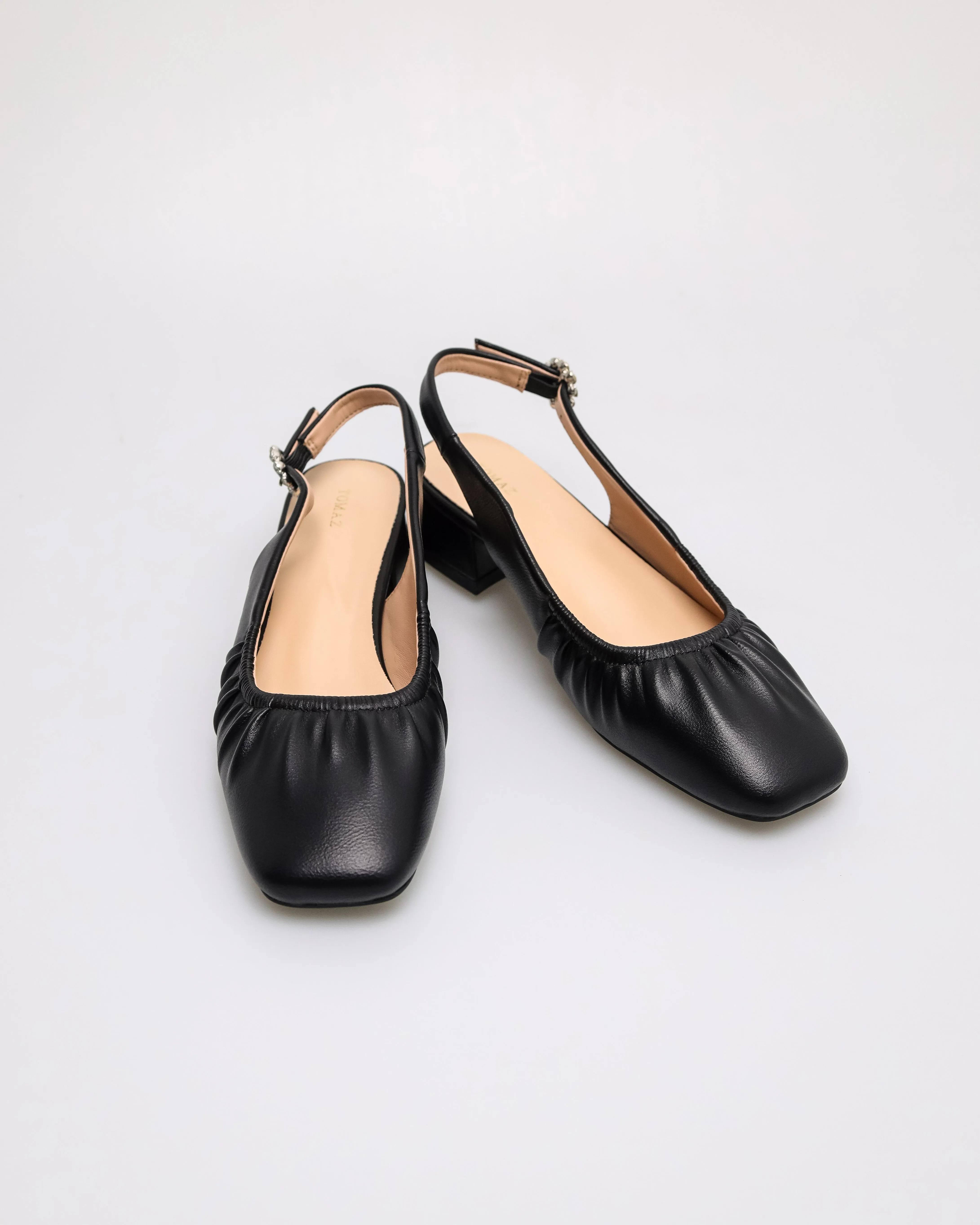 Tomaz NN542 Ladies Squared Ruched Heels