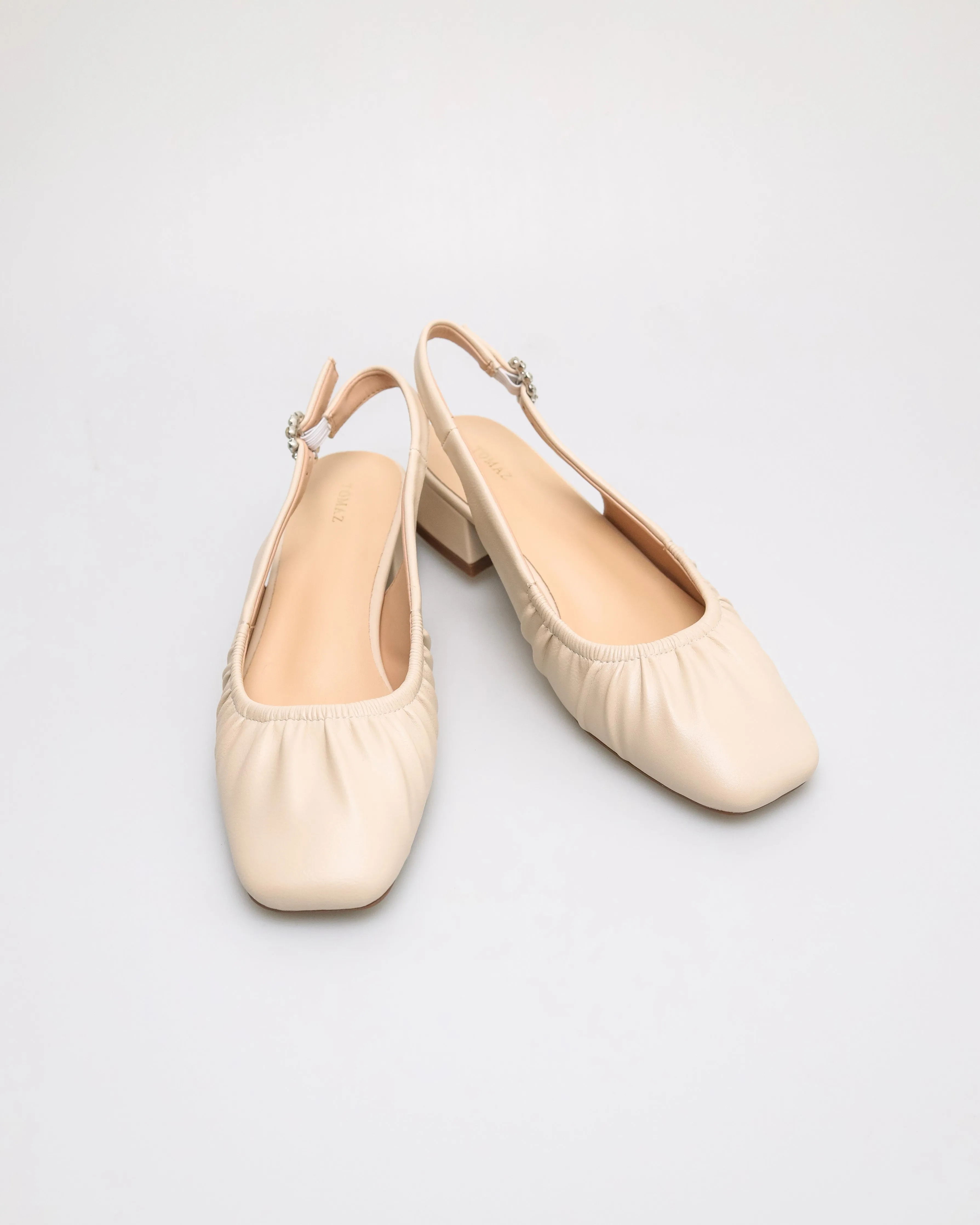 Tomaz NN542 Ladies Squared Ruched Heels