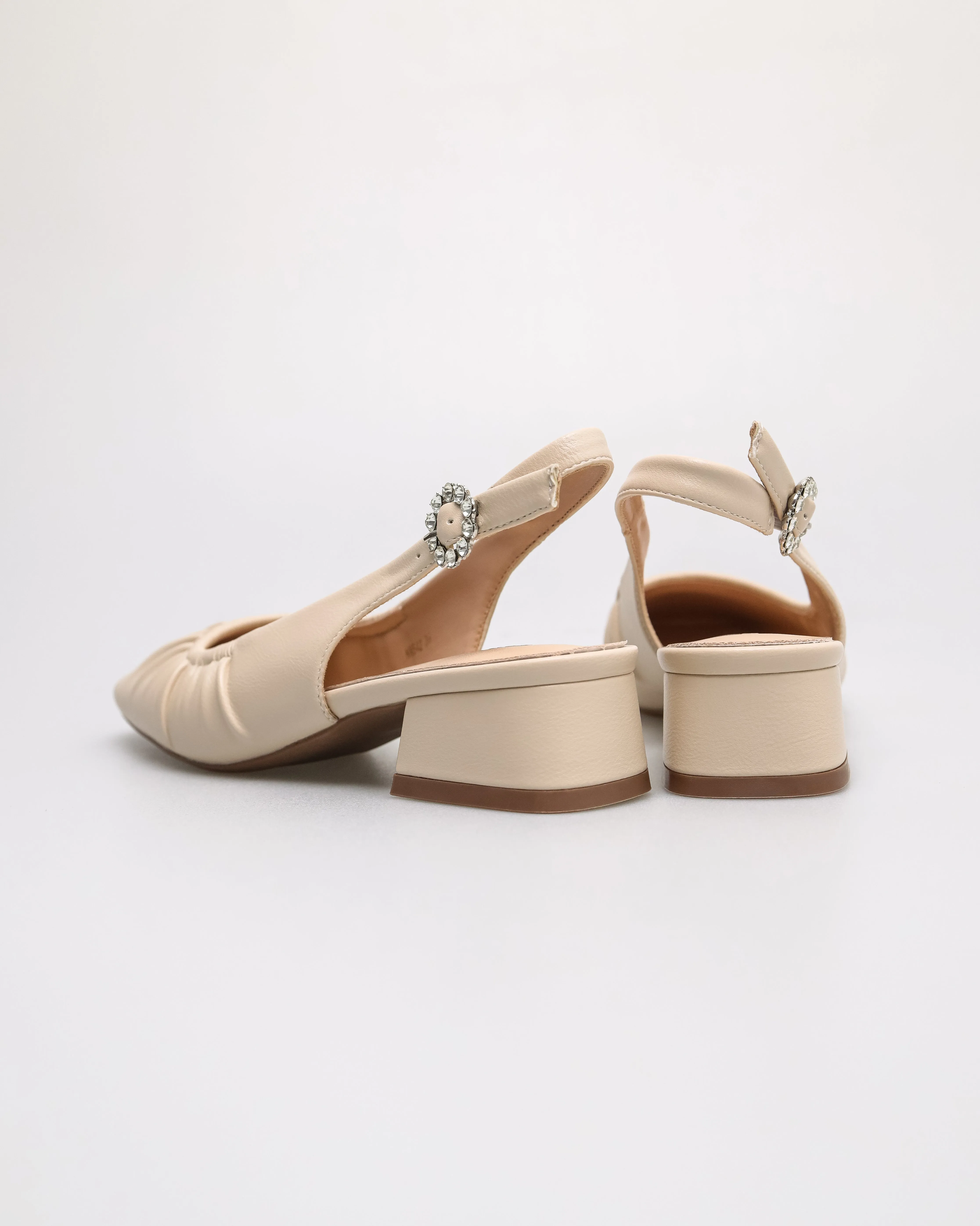 Tomaz NN542 Ladies Squared Ruched Heels